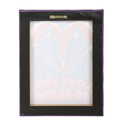 19x25cm Love You To Death Canvas Plaque by Steven Rhodes