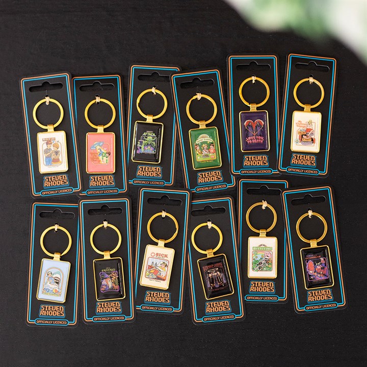 Sick of Your Shit Keyring by Steven Rhodes